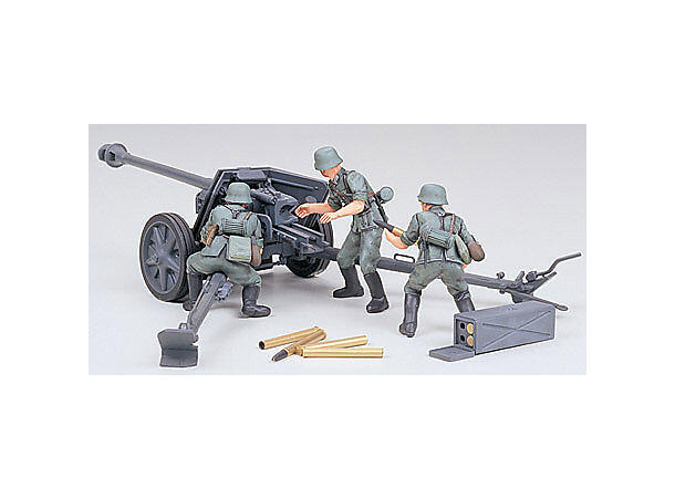 German 75mm anti tank kanon 1/35 Tamiya plastmodell