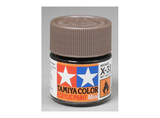 Tamiya lakk Acryl X-33  Bronze § 10ml glass