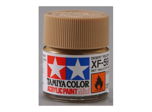 Tamiya lakk Acryl XF-59 Desert Yellow 10ml glass