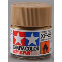 Tamiya lakk Acryl XF-59 Desert Yellow 10ml glass