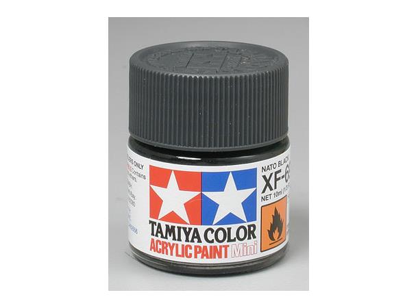 Tamiya lakk Acryl XF-69 Nato Black 10ml glass