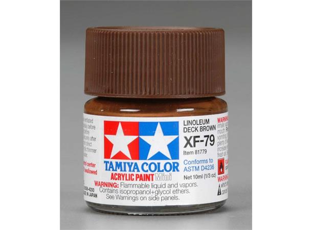 Tamiya lakk Acryl XF-79 Lin.Dk.Brown 10ml glass