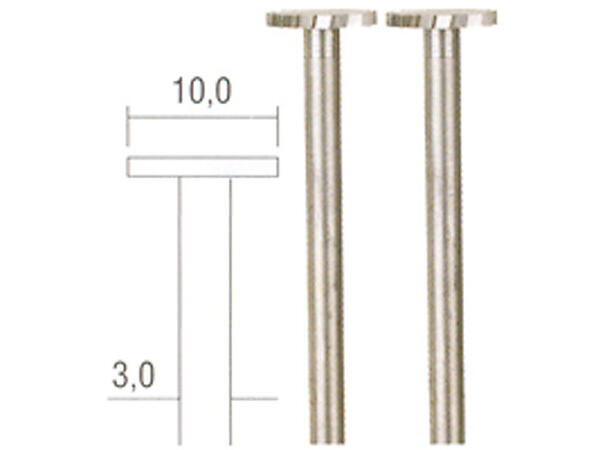 Roterende fil ø10mm flat Proxxon