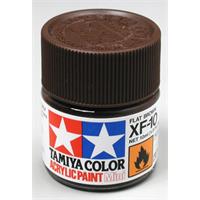 Tamiya lakk Acryl XF-10 Flat Brown 10ml glass