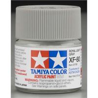 Tamiya lakk Acryl XF-80 Royal Grey 10ml glass