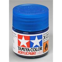 Tamiya lakk Acryl X-23 Clear Blue 10ml glass