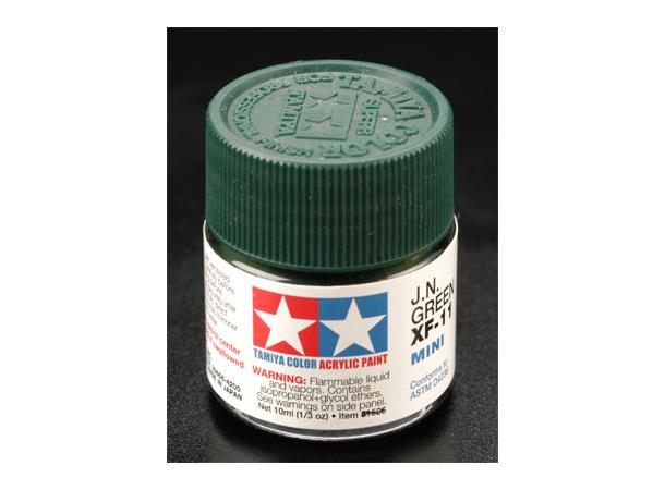 Tamiya lakk Acryl XF-11 J.N. Green 10ml glass