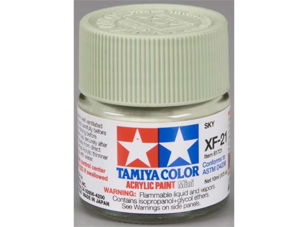 Tamiya lakk Acryl XF-21 Sky 10ml glass