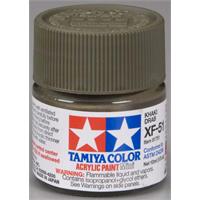 Tamiya lakk Acryl XF-51 Khaki Drab 10ml glass