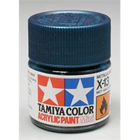 Tamiya lakk Acryl X-13 Met.Blue 10ml glass