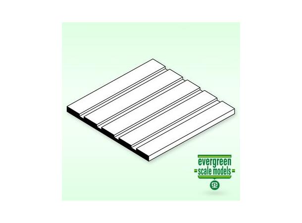 Evergreen Godsvogn kledning 0,5x0,5mm 15x30cm   pr.stk