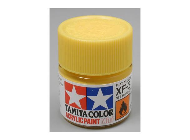 Tamiya lakk Acryl XF-03 Flat Yellow 10ml glass