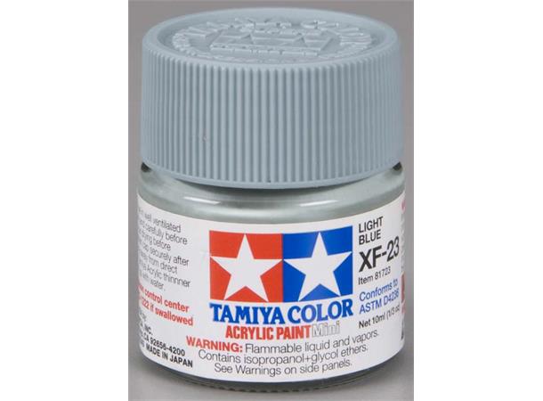 Tamiya lakk Acryl XF-23 Light Blue 10ml glass