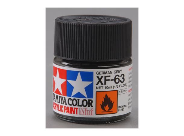 Tamiya lakk Acryl XF-63 Germ Grey 10ml glass