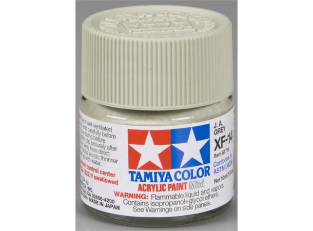 Tamiya lakk Acryl XF-14 J.A. Grey 10ml glass