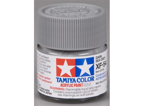 Tamiya lakk Acryl XF-54 Dark Seagrey 10ml glass