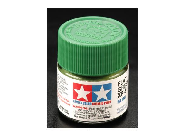 Tamiya lakk Acryl XF-05 Flat Green 10ml glass