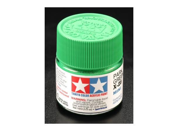 Tamiya lakk Acryl X-28 Park Green 10ml glass