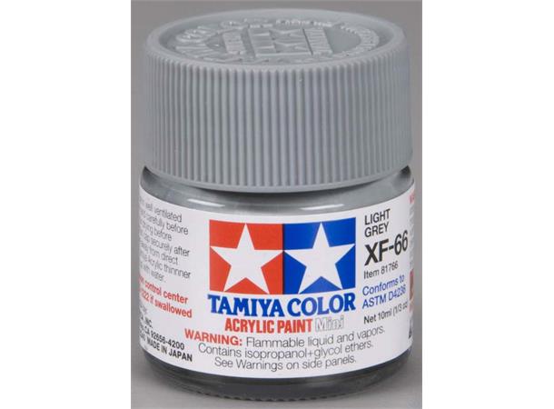 Tamiya lakk Acryl XF-66 Light Grey 10ml glass