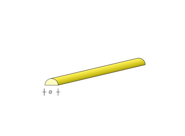 Messing halvstang 3,5x1,5x1000mm 1 stk