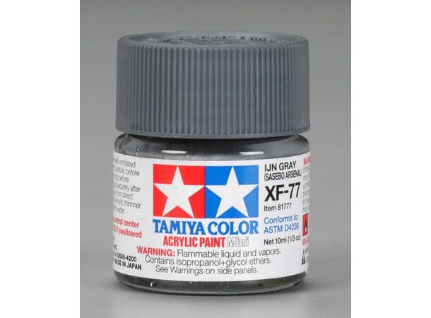 Tamiya lakk Acryl XF-77 IJN gray 10ml glass