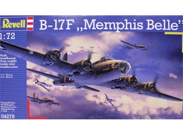 Revell B-17F "Memphis Belle" 1/72 Revell plastbyggesett