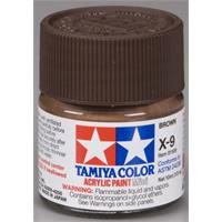 Tamiya lakk Acryl X-09 Brown 10ml glass