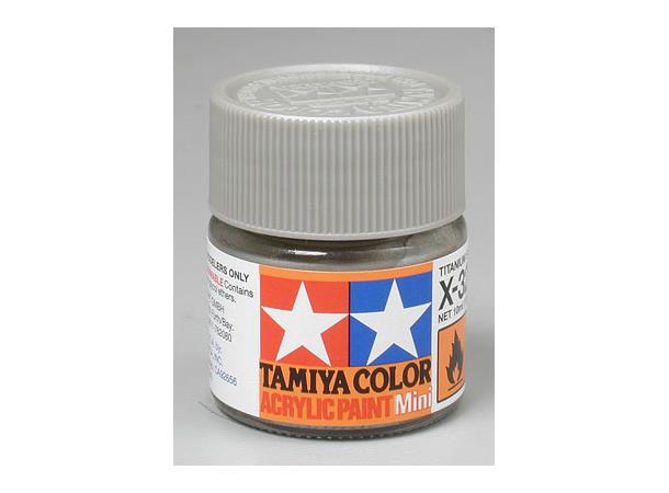 Tamiya lakk Acryl X-32  Titan Silver 10ml glass