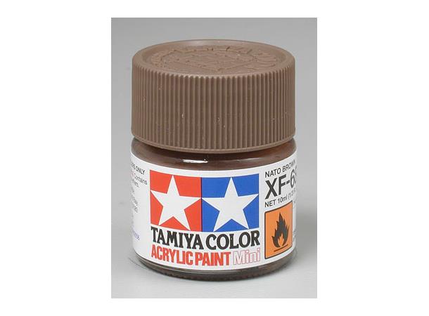 Tamiya lakk Acryl XF-68 Nato Brown 10ml glass