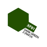 Tamiya lakk Acryl XF-81 Dark Green RAF Dark Green RAF 10ml glass