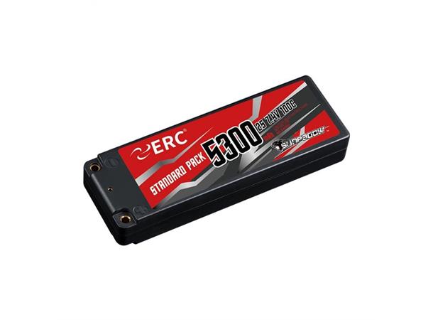 2s  5300mAh - 50C/100C Sunpadow ERC LiPo m/4mm kontakt    Sunpadow