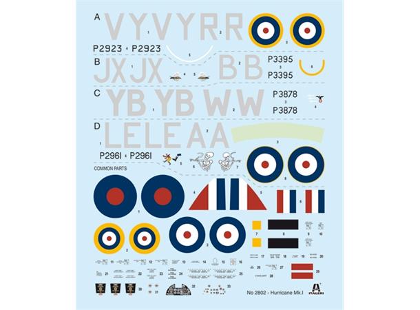 Italeri 1:48 Hurricane Mk. 1