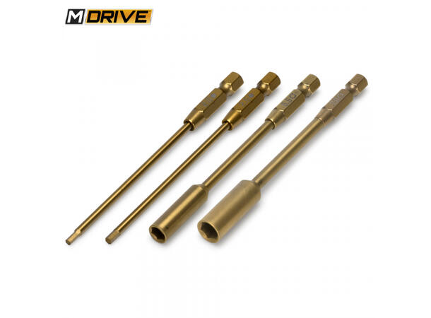 M-Drive Bits Set 2+2.5 unbrako § og 5.5+7mm mutter trekkere