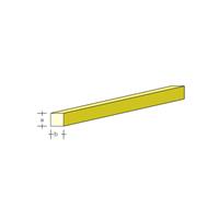 Messing profil 4-kant 2,5x1,5x1000mm 1 stk