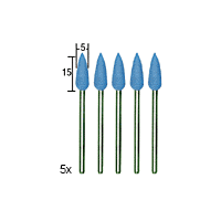 Proxxon Polerstift silikon 5stk § bf