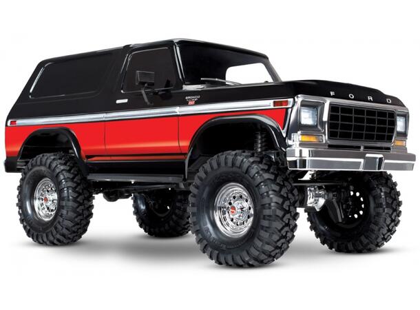 Traxxas TRX-4 Ford Bronco RTR Rød § 1/10 skala
