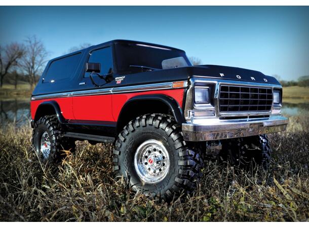 Traxxas TRX-4 Ford Bronco RTR Rød § 1/10 skala
