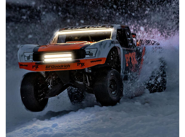Traxxas UDR 4WD TQi TSM FOX LED-set u/batteri og lader 1/7 skala