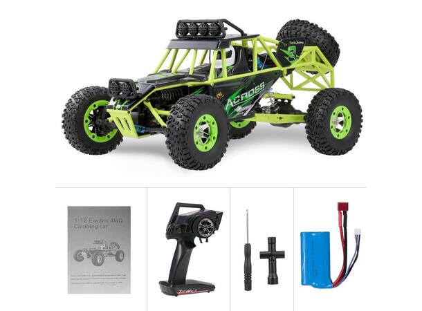 WLToys Across RockRacer 1/12 4WD RTR 1/12 skala