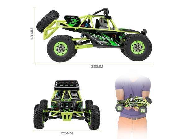 WLToys Across RockRacer 1/12 4WD RTR 1/12 skala
