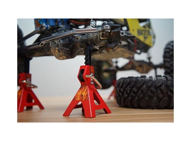 Yeah Racing Height Adjustable Jack 2pcs Red