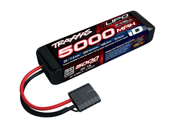 2s  5000mAh ID LiPo kort Traxxas Batteri 7,4V