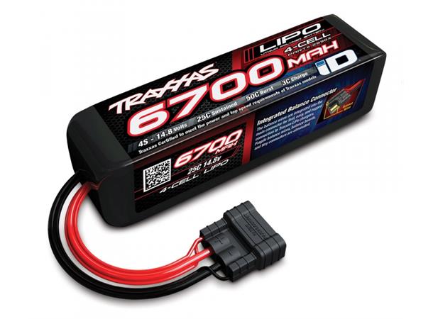4S  6700mAh m/iD Traxxas Batteri 14,8V  LiPo