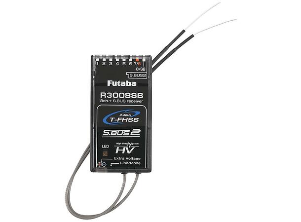 Futaba T10J-R3008SB 2,4Ghz S-FHSS/T-FHSS U/batteri og lader