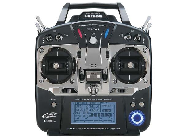Futaba T10J-R3008SB 2,4Ghz § S-FHSS/T-FHSS U/batteri og lader