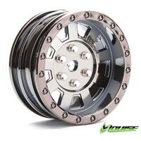 Louise Felg Crawler 1,9" sort crome § pris. for 2.stk