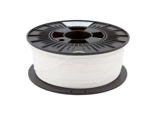 PrimaValue PLA 1.75mm 1kg - White Hvit 3D printer filament