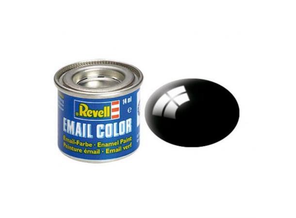 Revell no.07 black gloss 14ml enamel