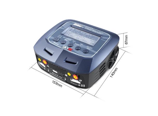 SkyRC D100 V2 100/200W 230/12V Dual Computerlader