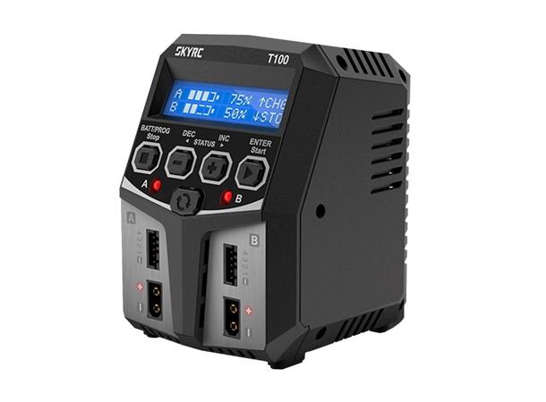 SkyRC T100 AC Dual Computerlader 2x50W 2x50W